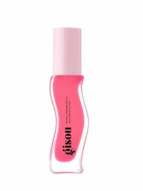 Gisou Honey Infused Hydrating Lip Oil Raspberry Swirl Full Size New Unused 0.27